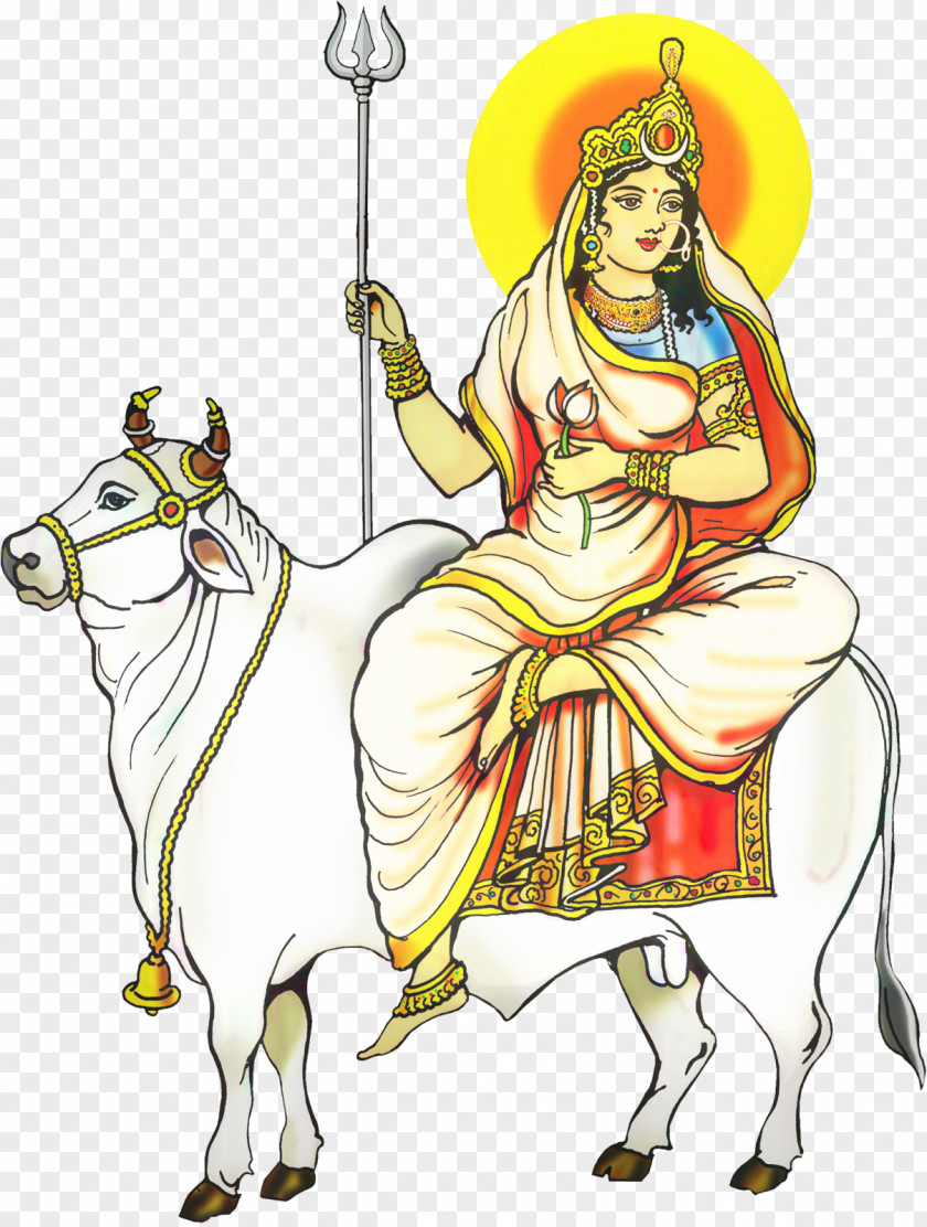 Shailaputri Navaratri Navadurga Devi PNG