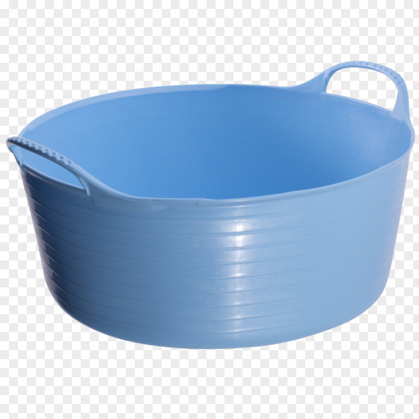 Small Tub Bucket Blue Plastic Horse PNG
