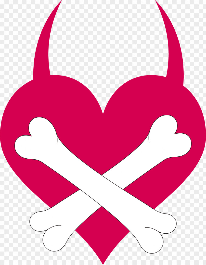 Bone Heart Clip Art PNG