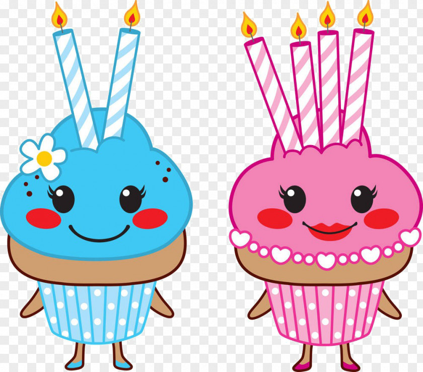 Cartoon Cake Candle Cupcake Muffin Photography PNG