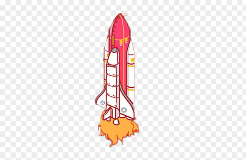 Cartoon Rocket Illustration PNG