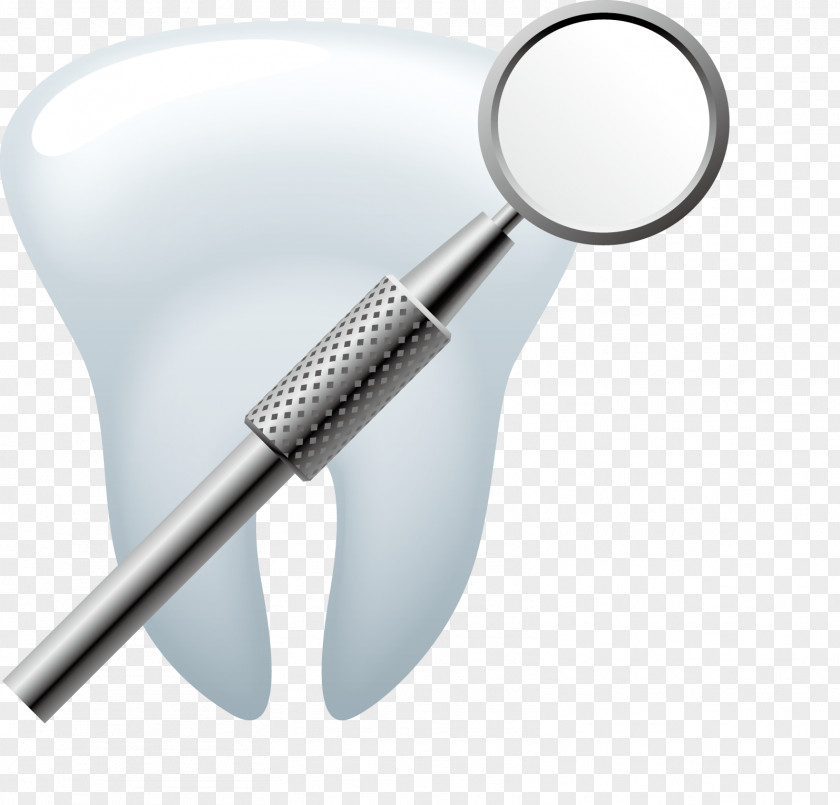 Check White Teeth Magnifying Glass Tooth PNG