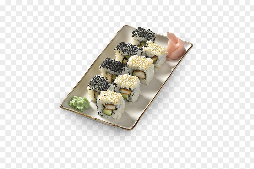 Chicken Katsu California Roll Sushi Platter Side Dish Recipe PNG