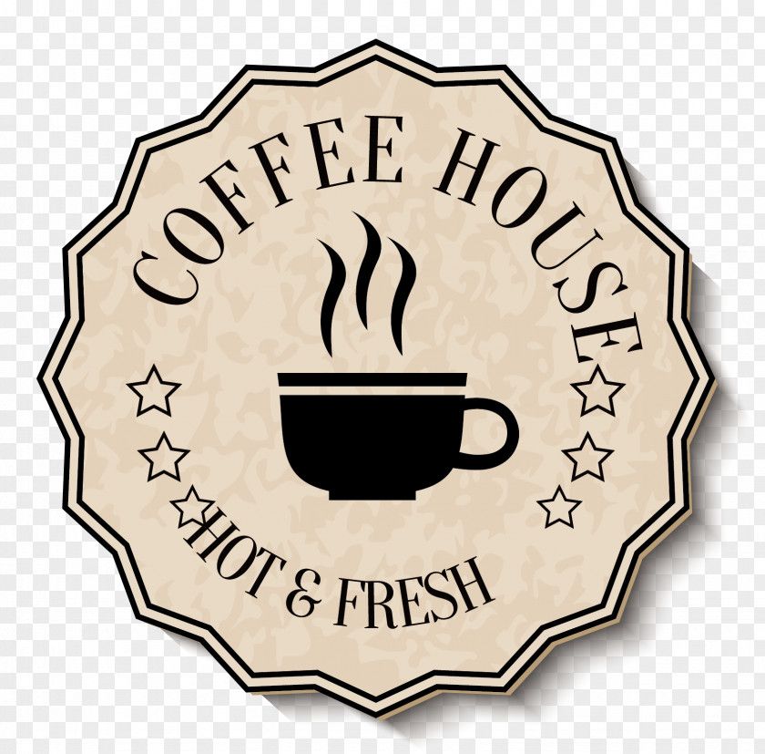 Coffee House Logo Vector Cafe Restaurant PNG