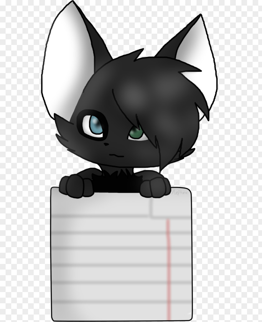 Hanging Paper Black Cat Kitten Whiskers PNG