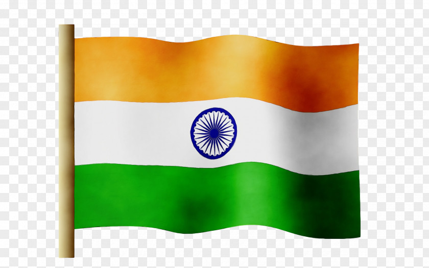 Logo Rectangle India Independence Day Green Background PNG