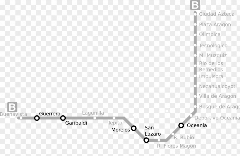 Mexico City Metro Line B Rapid Transit 7 PNG