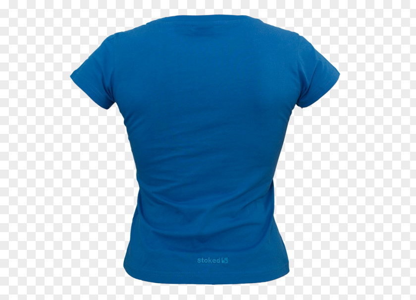 T-shirt Sleeve Neck Turquoise PNG