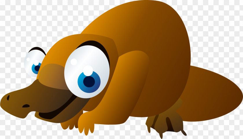 Cartoon Brown Duck Platypus Penguin Illustration PNG