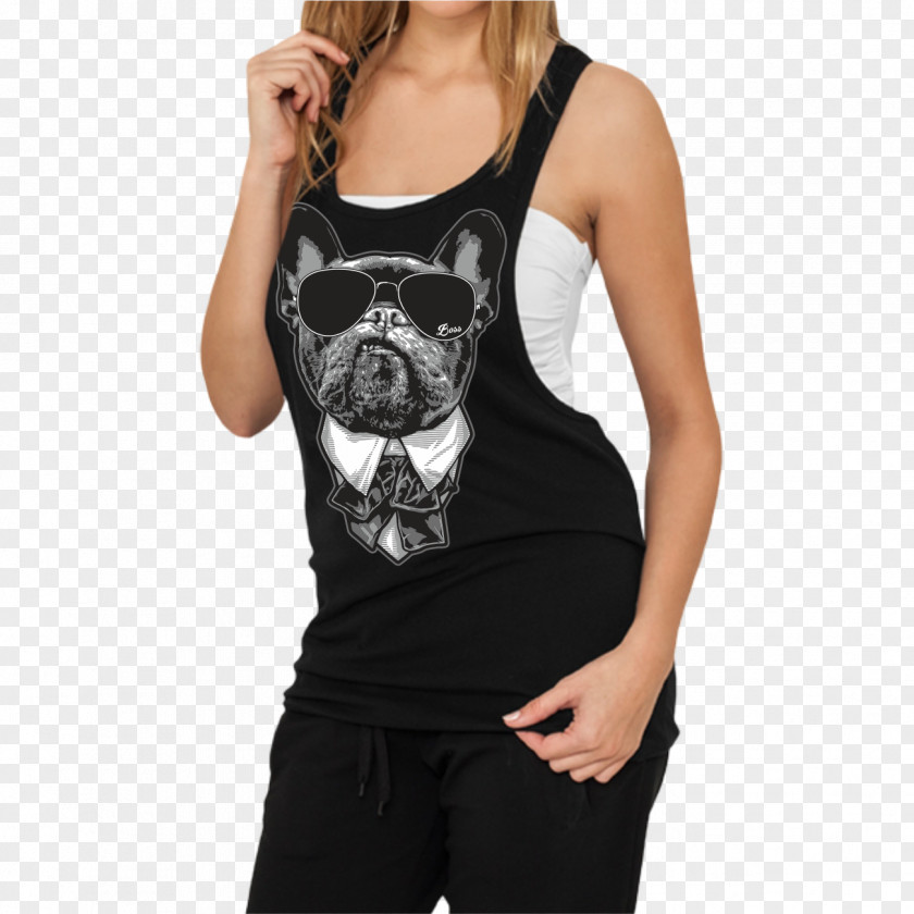 FranzÃ¶sische Bulldogge T-shirt French Bulldog Top Sleeveless Shirt PNG