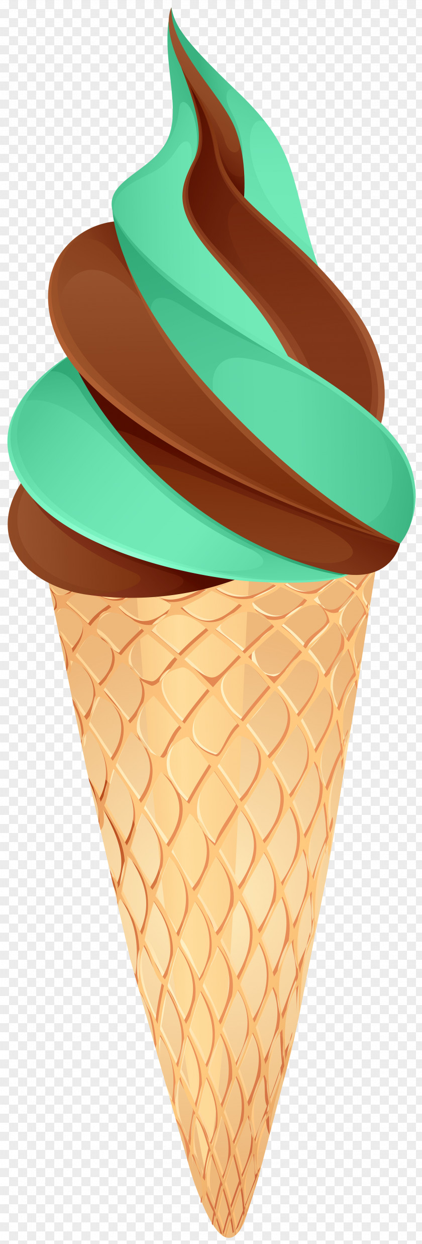 Ice Cream Chocolate Cones Image Clip Art PNG