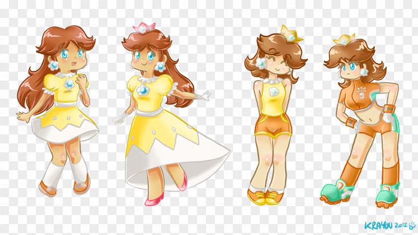 Mario Princess Daisy Peach Party 3 Super All-Stars PNG