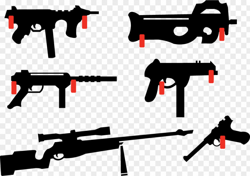 Vector Firearms Shooting Firearm Airsoft Gun Pistol Weapon Handgun PNG