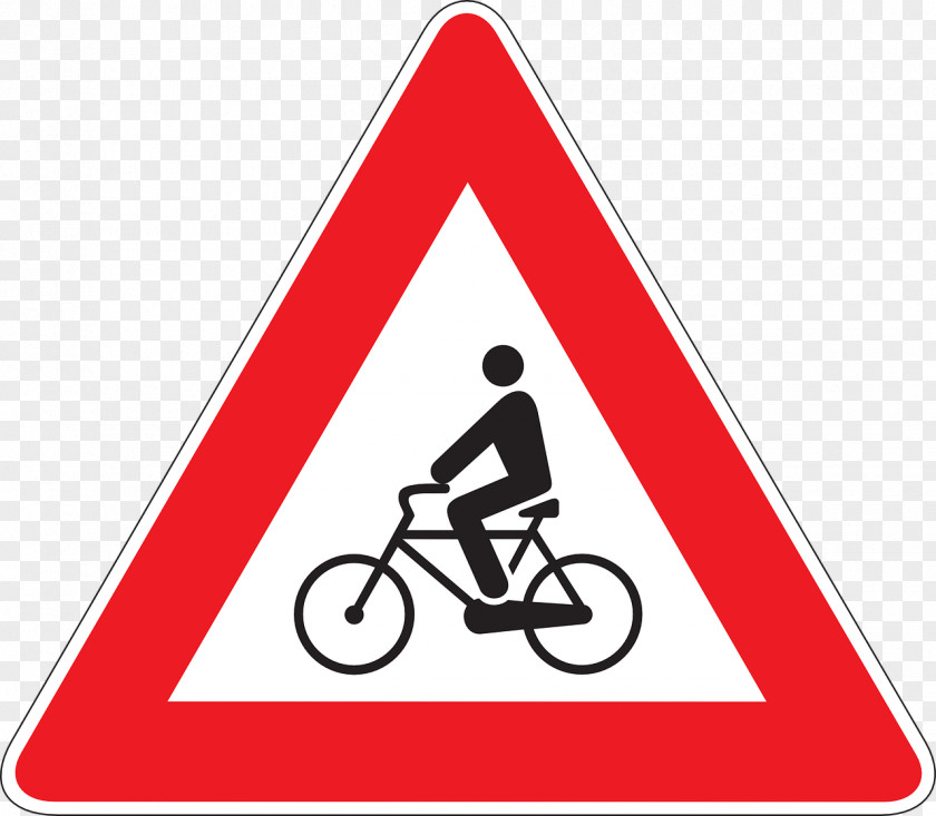 Bicycle Traffic Sign Warning Road PNG