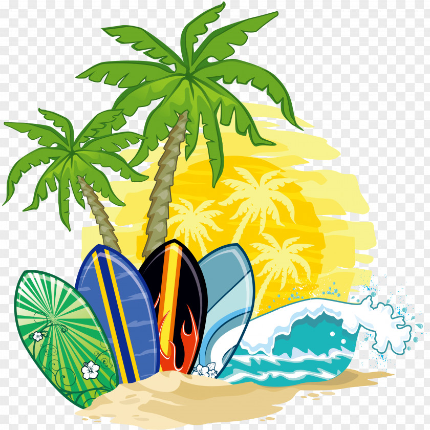 Island Surfing Download Coconut Water Arecaceae Clip Art PNG