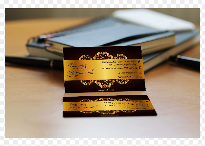 Kartvizit Visiting Card Business Cards Logo Goldsmith Advertising PNG