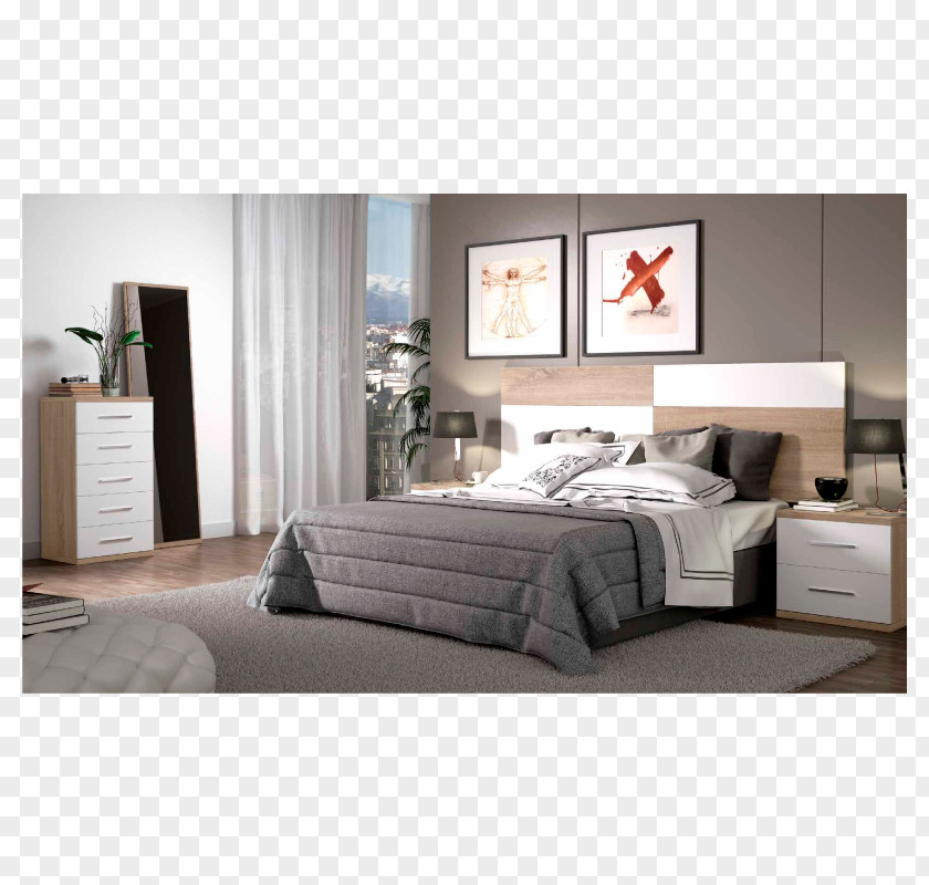 Mattress Bed Frame Bedside Tables Bedroom Interior Design Services Headboard PNG