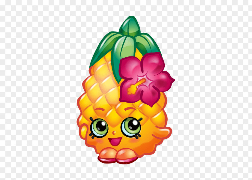 Pineapple Shopkins Fruit Coloring Book PNG