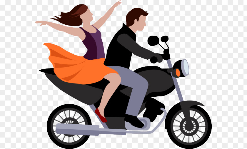 Woman In Love Motorcycle Helmets Clip Art Vector Graphics PNG