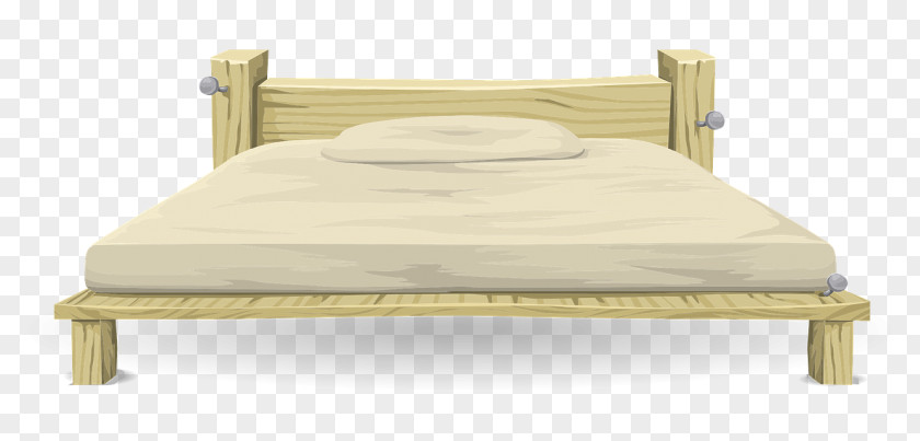 Bed Clip Art Frame Openclipart Mattress PNG