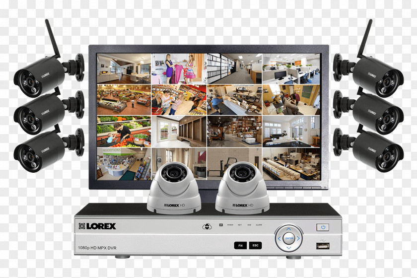 Camera Wireless Security Alarms & Systems Home Lorex Technology Inc Closed-circuit Television PNG