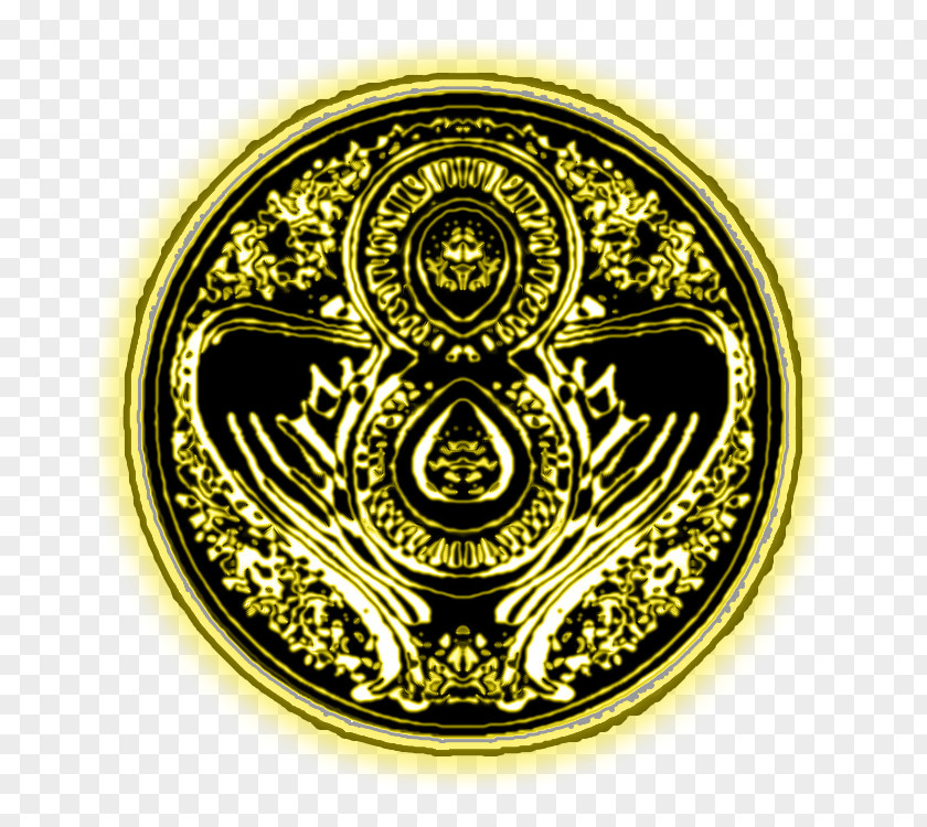 Brass 01504 Gold Circle Symbol PNG