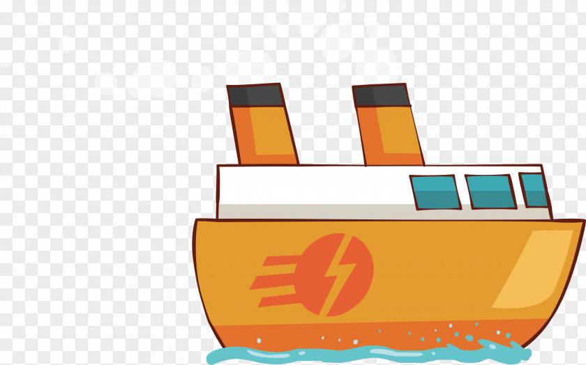 Cartoon Delivery Ship PNG