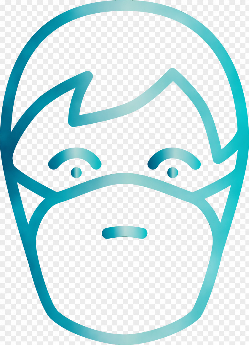 Face Head Mask Line Art Smile PNG