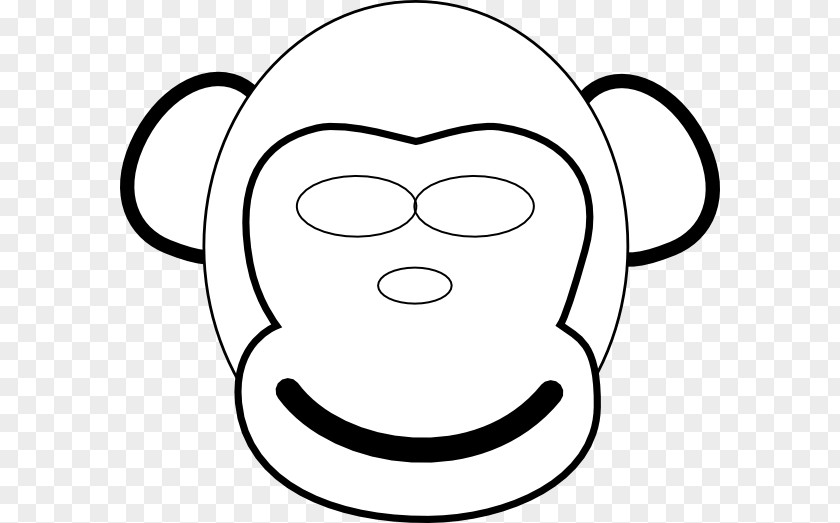 Monkey Face Drawing Chimpanzee Clip Art PNG