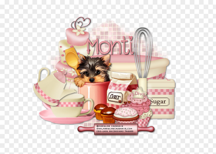 Puppy Love Yorkshire Terrier Cupcake Food PNG
