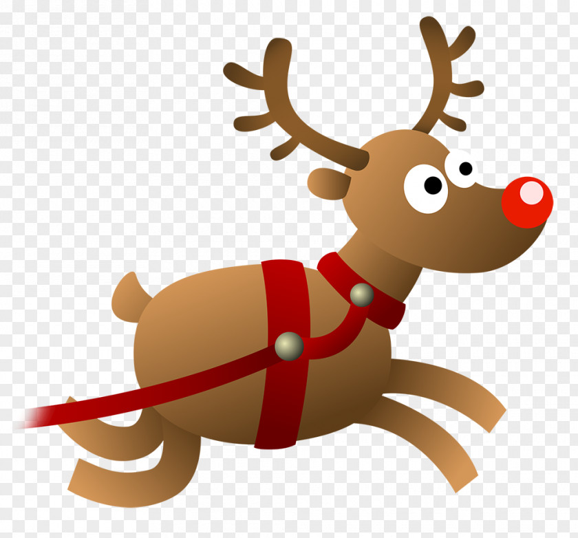 Reindeer Santa Claus Christmas Clip Art PNG