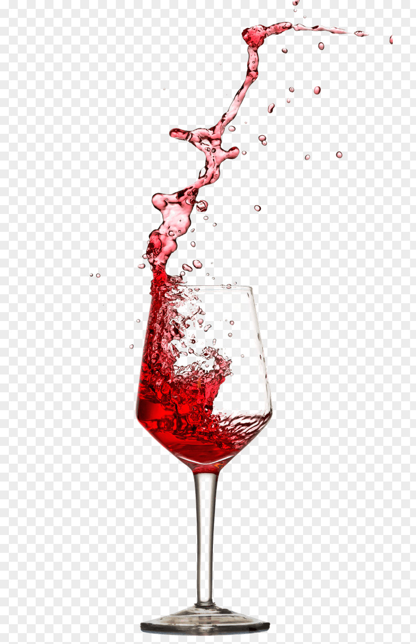 Wine Red Kir Champagne Glass PNG