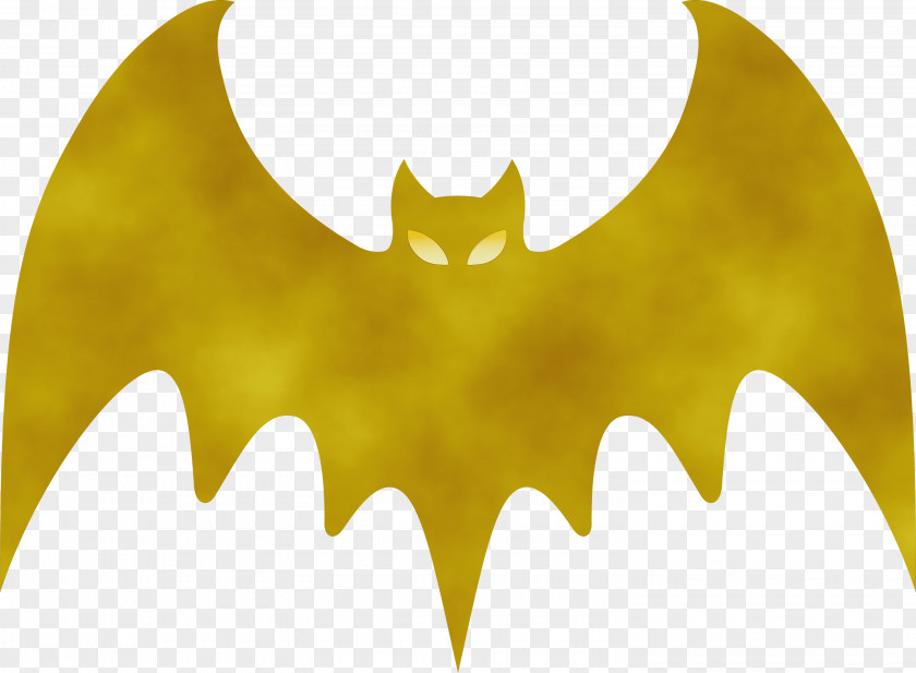 Yellow Bat-m Font PNG