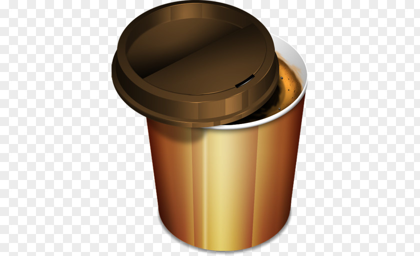 Coffee 2 Lid Cylinder Cup PNG