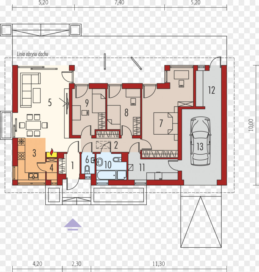 House Floor Plan Economics PNG