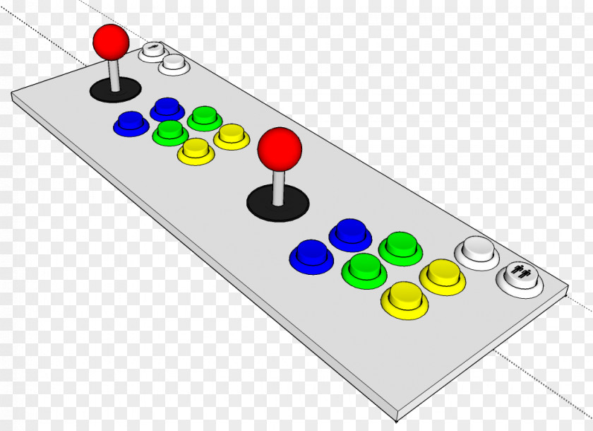 Joystick Arcade Game Controller Cabinet Control Panel PNG