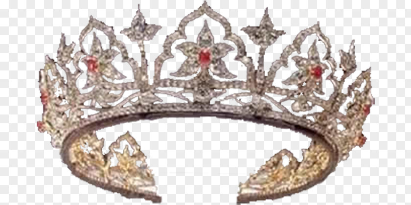 Diamond Metal Queen Crown PNG