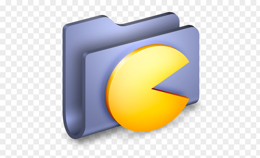 Games Blue Folder Computer Icon Angle Yellow PNG