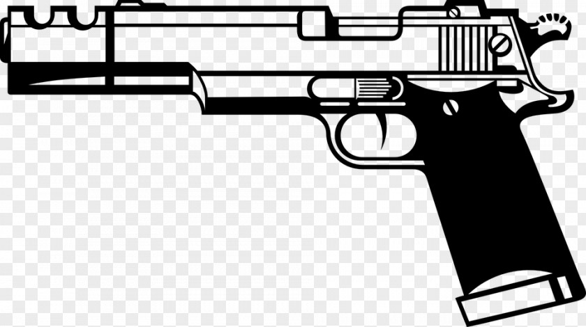 Handgun Firearm Pistol Gun Clip Art PNG