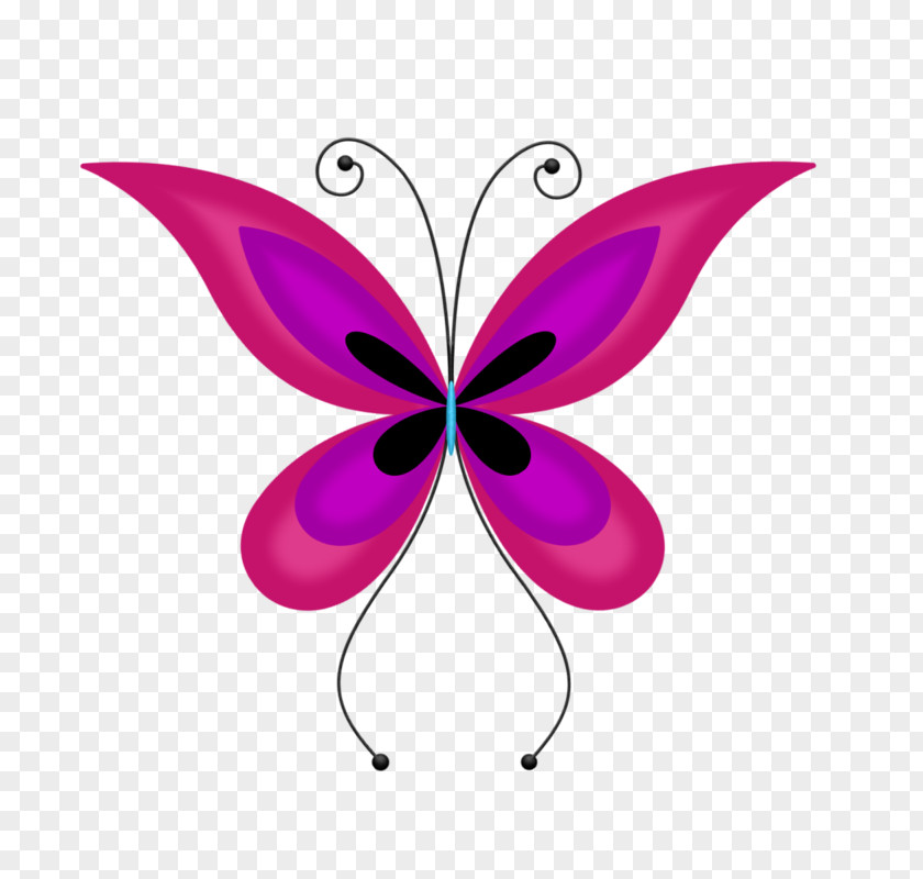 Pink Butterfly Nymphalidae Insect Clip Art PNG