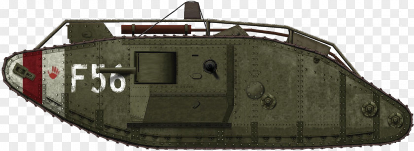 Tank Churchill First World War Mark V Female PNG