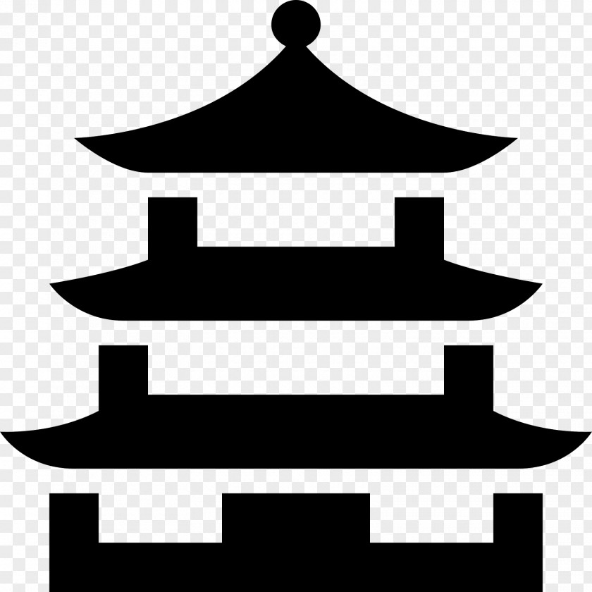 Temple Pagoda Line Point Clip Art PNG