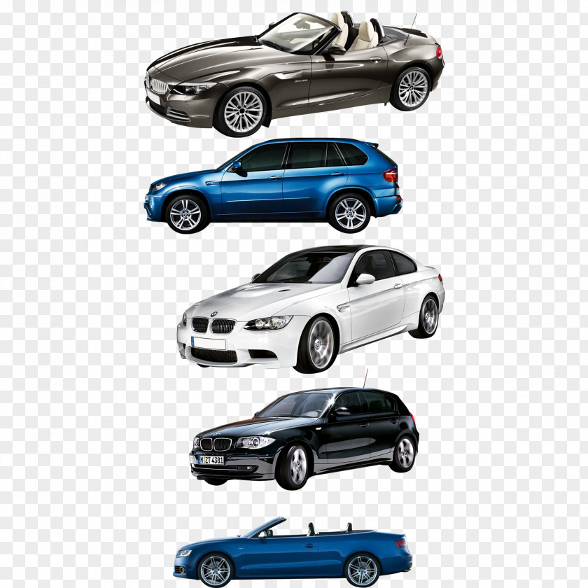 A Row Of Car Sports BMW Mid-size Bumper PNG