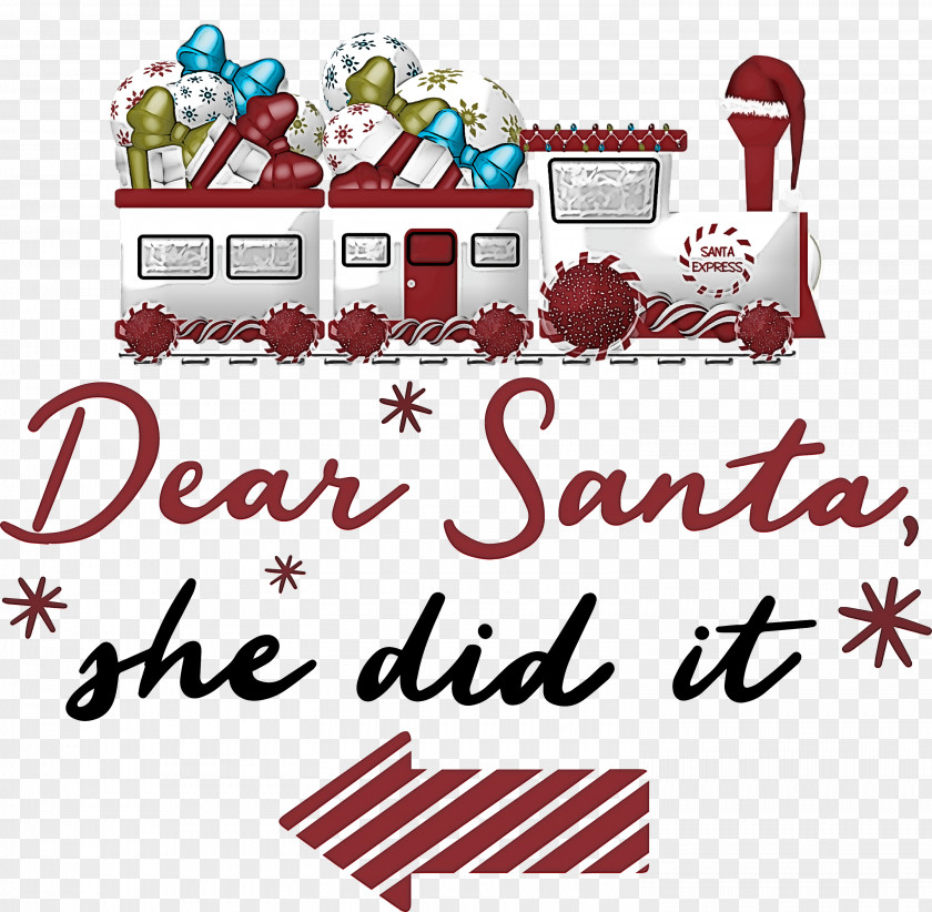 Dear Santa Claus Christmas PNG