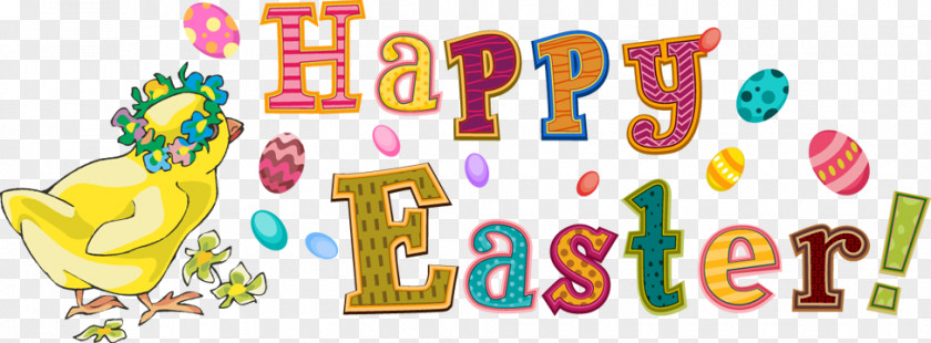 Happy Easter Letters Bunny Clip Art PNG