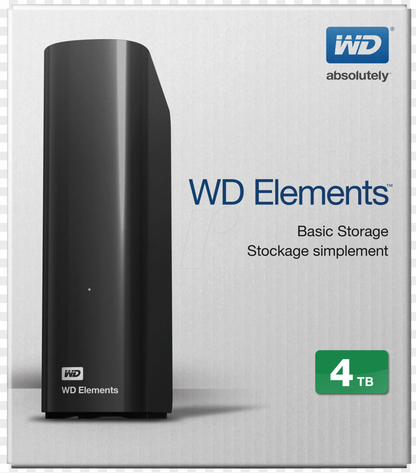 USB WD Elements Desktop Hard Drives Terabyte Western Digital 3.0 PNG