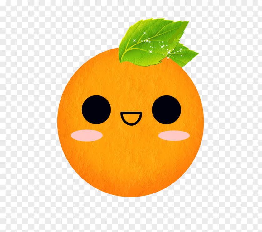 Kawaii Mandarina Kavaii Orange Clip Art PNG