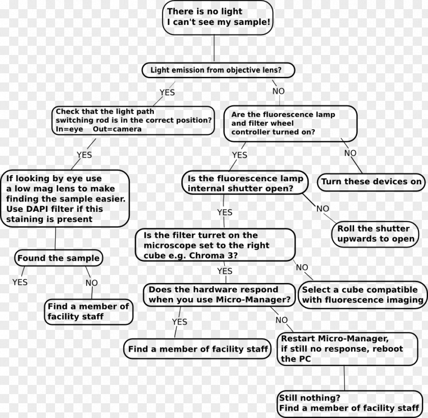 Microscope Flowchart Document Information PNG