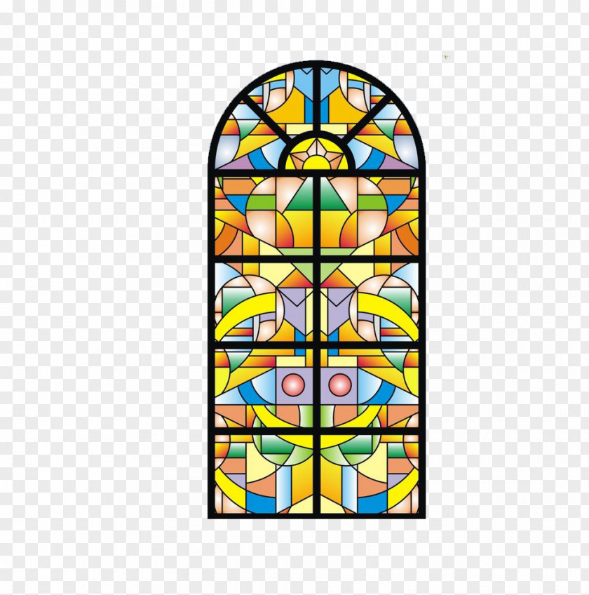 Church Glass Stained Euclidean Vector PNG