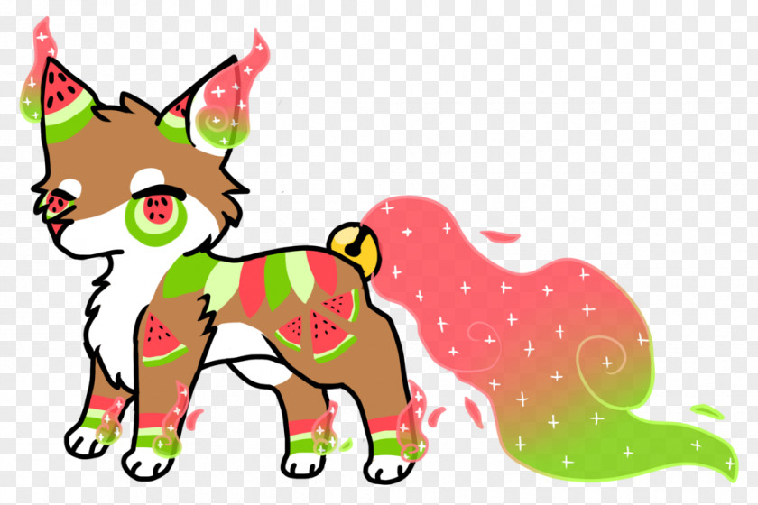 Watermelon Kawaii Cat Red Fox Drawing DeviantArt PNG